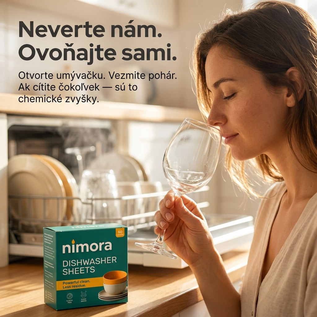 Pásiky do umývačky bez chémie — Nimora | 60 umytí, papierový obal