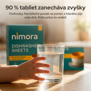 Pásiky do umývačky bez chémie — Nimora | 60 umytí, papierový obal