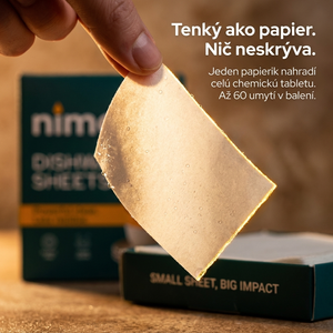 Pásiky do umývačky bez chémie — Nimora | 60 umytí, papierový obal