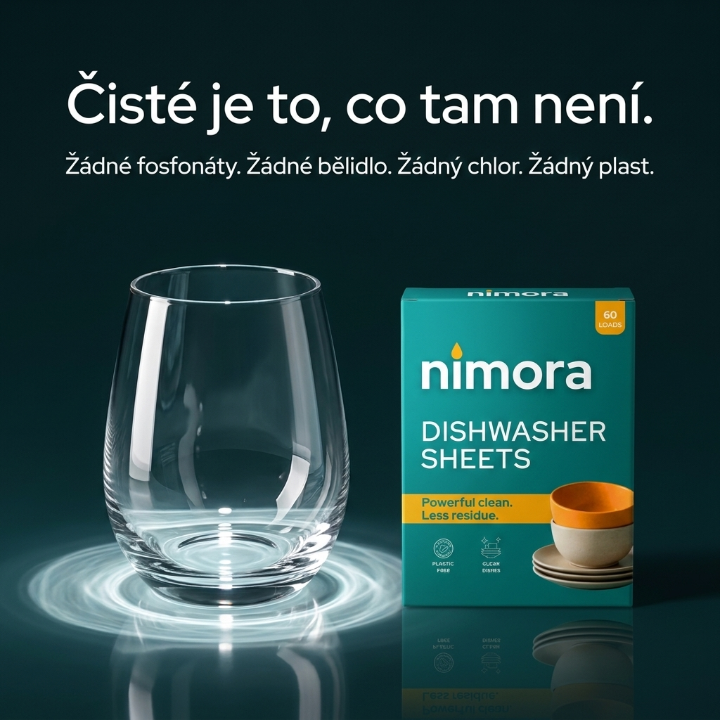 Pásiky do umývačky bez chémie — Nimora | 60 umytí, papierový obal