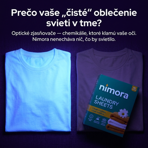Pásiky do práčky bez chémie — Nimora | 60 praní, papierový obal