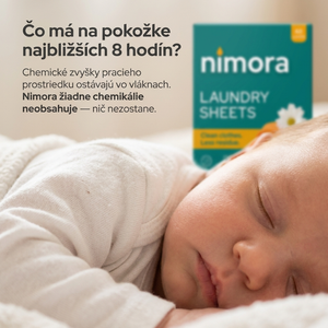 Pásiky do práčky bez chémie — Nimora | 60 praní, papierový obal