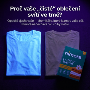 Pásiky do práčky bez chémie — Nimora | 60 praní, papierový obal