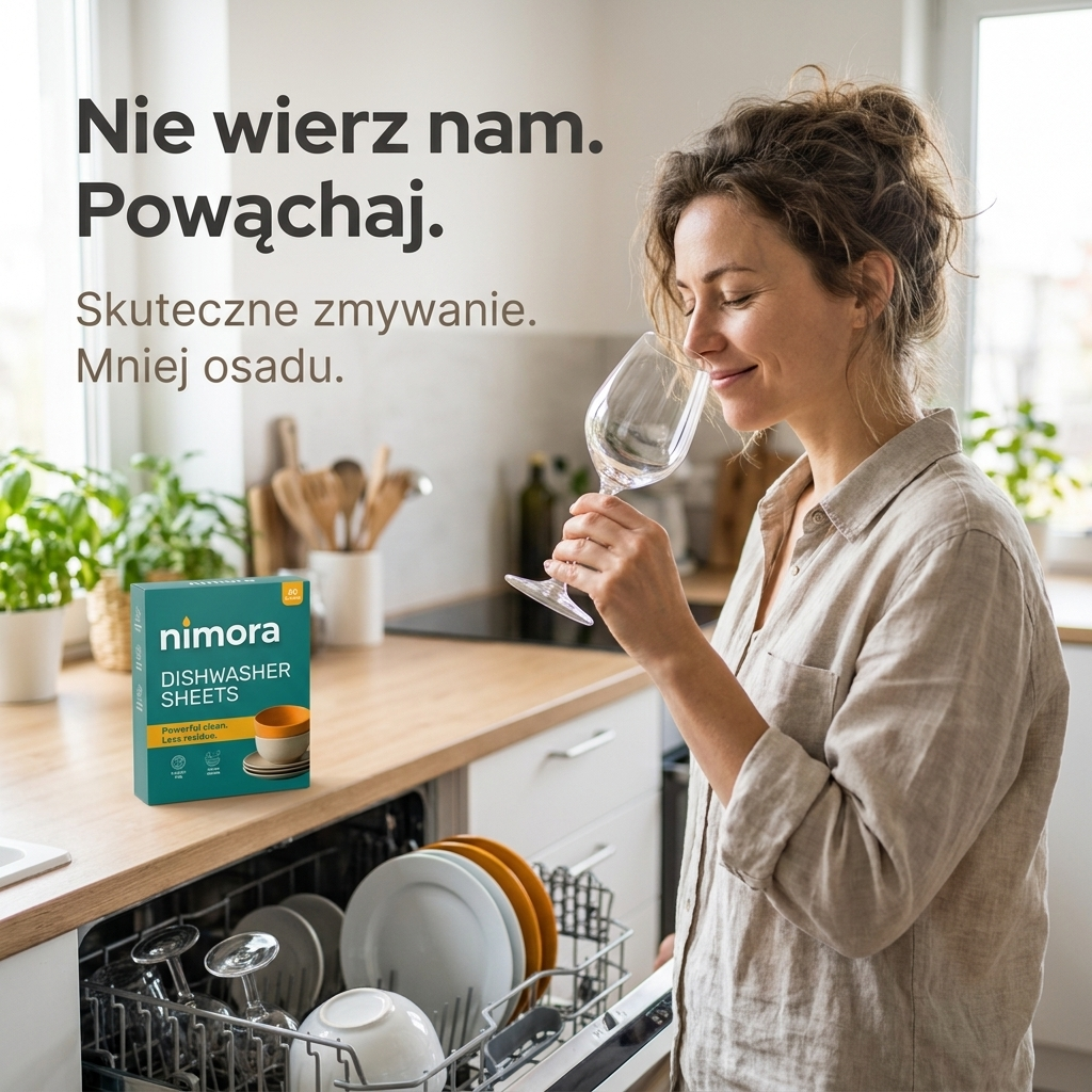 Pásiky do umývačky bez chémie — Nimora | 60 umytí, papierový obal