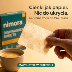 Pásiky do umývačky bez chémie — Nimora | 60 umytí, papierový obal