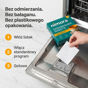 Pásiky do umývačky bez chémie — Nimora | 60 umytí, papierový obal