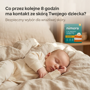 Pásiky do práčky bez chémie — Nimora | 60 praní, papierový obal