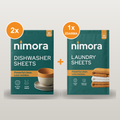 Pásiky do umývačky + práčky — Nimora | 120 umytí + 60 praní, papierový obal